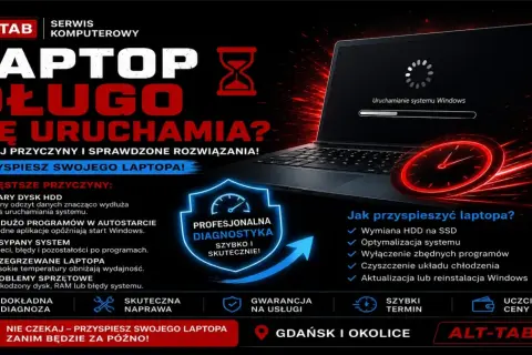 Twój laptop z Windows 10 uruchamia się długo? Poznaj przyczyny i przyspiesz go! Profesjonalna diagnostyka i skuteczne rozwiązania.