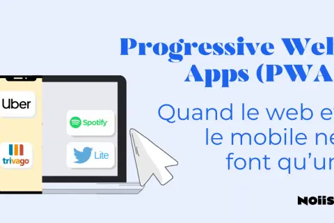 Icônes d'applications comme Uber, Spotify et Trivago sur un écran, illustrant le concept de pwa app store.