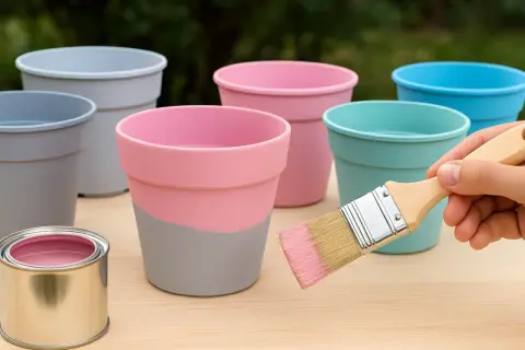 Czym pomalować plastikowe doniczki ogrodowe, by trwały dłużej?