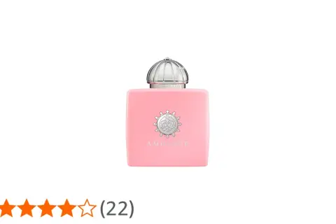 Różowy flakonik perfum Amouage Blossom Love, symbol kwitnącej miłości.