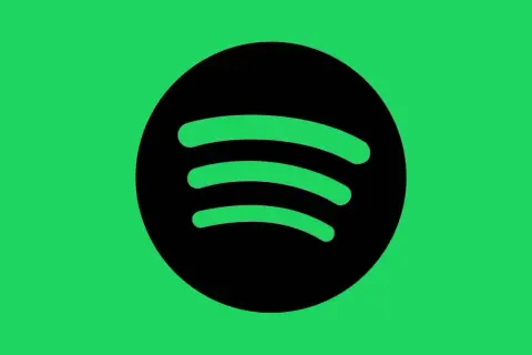 Logo Spotify na zielonym tle.