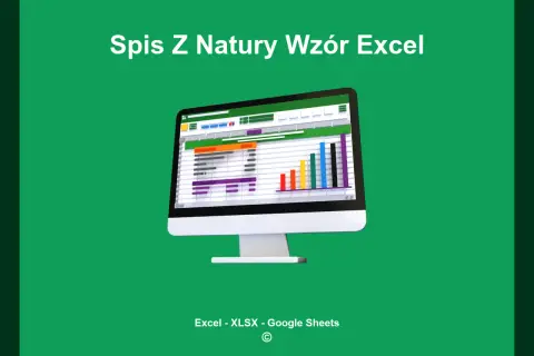 Monitor wyświetlający arkusz kalkulacyjny Excel z wykresem słupkowym.