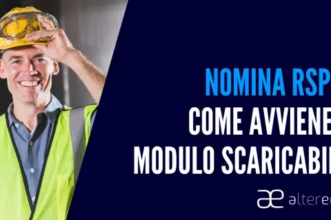 Operaio con casco giallo e giubbotto alta visibilità, sorride. Titolo: Nomina RSPP: come avviene e modulo scaricabile.