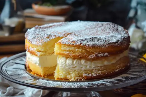 Ciasto z mlekiem w proszku - Przepis na ciasto z serkami i mlekiem w proszku