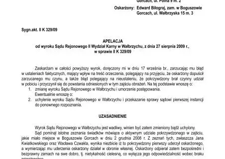 Ile czasu na apelację od uzasadnienia wyroku? Nie przegap terminu!