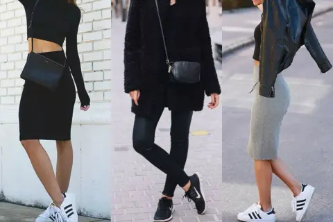 Czarne buty sportowe damskie stylizacje, które zmienią Twój look