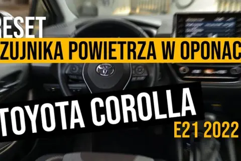 Jak łatwo zresetować czujnik ciśnienia w oponach Toyota Corolla – krok po kroku