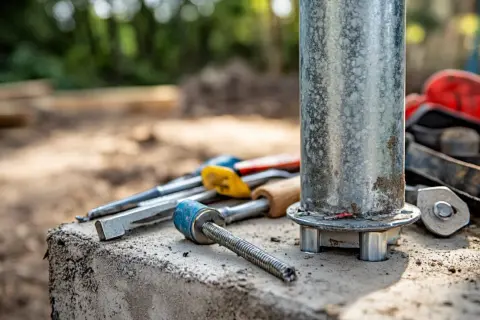 Metody mocowania słupków do betonu: Najlepsze opcje i porady