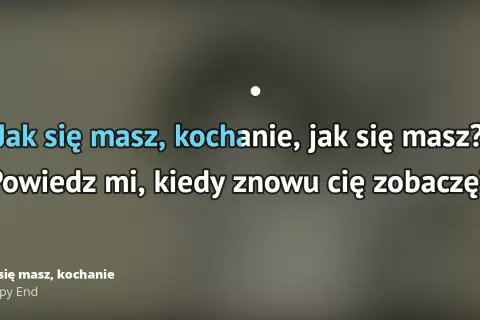 Podkład muzyczny do Jak się masz, kochanie - idealny do karaoke