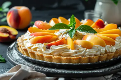 Kruche ciasto z mascarpone - Jak zrobić pyszne ciasto z brzoskwiniami