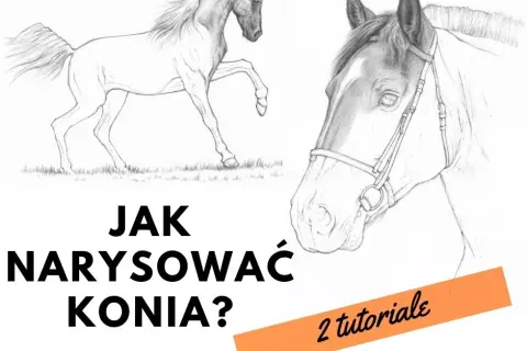 Jak narysować konia dla dzieci w prosty sposób - krok po kroku