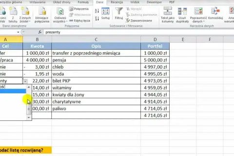 Jak wstawić listę rozwijaną w Excelu – proste kroki i wskazówki