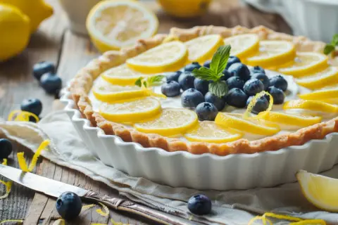 Krem z lemon curd i mascarpone - Przepis na tartę z lemon curd
