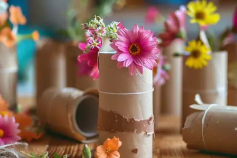 Twórcze dekoracje z rolek po papierze toaletowym: DIY krok po kroku