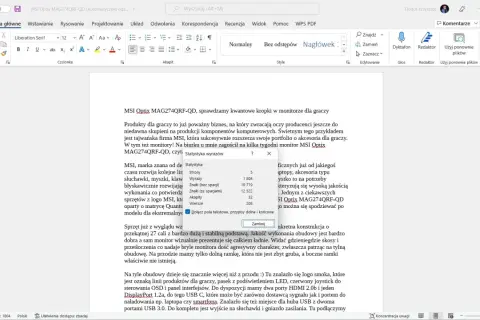 Jak sprawdzić w Wordzie ilość znaków i uniknąć nieporozumień w tekście