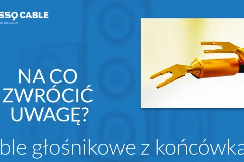 SSQ Cable: Na co zwrócić uwagę? Grubość kabla a jakość dźwięku. Złote końcówki kabli głośnikowych.