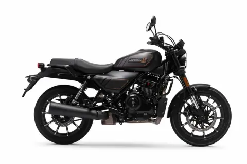 Harley-Davidson X440 negra, lista para la aventura urbana.