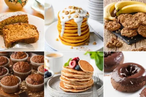 Pastel de avena, muffins, galletas, tortitas y donuts. ¡Ideas deliciosas para tus recetas con harina de avena!