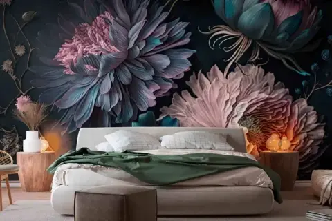 Fototapete Schlafzimmer: Beruhigende Designs für entspannende Nächte