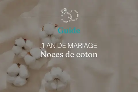 Guide pour 1 an de mariage : noces de coton. Des boules de coton douces sur un fond texturé rappellent la douceur de cette première année.
