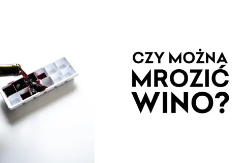 Czerwone wino wlewane do pojemnika na kostki lodu. Czy wino zamarza? Pytanie na białym tle.
