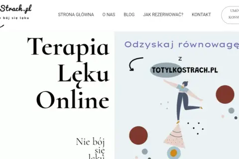 Terapia lęku online na ToTylkoStrach.pl. Odzyskaj równowagę z pomocą specjalistów.