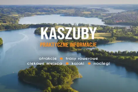 Malownicze jezioro Kłodno na Kaszubach, otoczone zielenią i polami. Idealne miejsce na kajaki i rowerowe wycieczki.