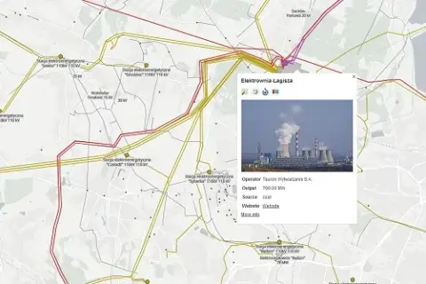 Sieci energetyczne mapa – Infrastruktura i linie przesyłowe Polski