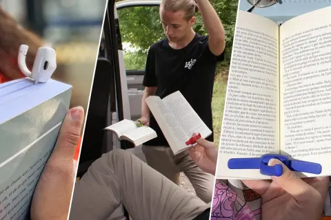 Comment lire un ebook : des accessoires pratiques pour tenir votre livre ouvert, que vous soyez en voiture ou à la maison.