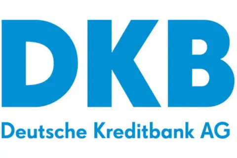 Logo der DKB (Deutsche Kreditbank AG). Viele Kunden teilen positive DKB Erfahrungen online.
