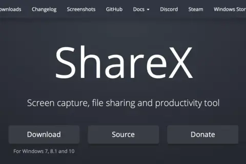 ShareX - narzędzie do przechwytywania ekranu, udostępniania plików i produktywności. Pobierz, sprawdź kod źródłowy lub wesprzyj projekt.
