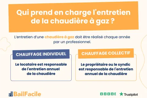 Qui prend en charge l'entretien annuel de la chaudière à gaz ? Le locataire pour un chauffage individuel, le propriétaire ou syndic pour un collectif.