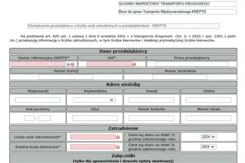 Jak wypełnić oświadczenie o zatrudnieniu kierowcy bez błędów?