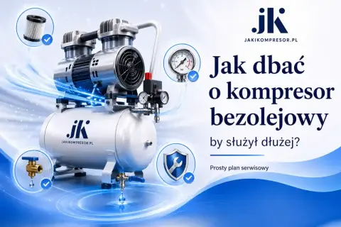 Kompresor bezolejowy JK. Prawidłowa eksploatacja i serwis zapewnią jego długą żywotność.