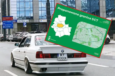 Mapa proponowanych granic SCT w Warszawie. Zastanawiasz się, jakie samochody mogą wjechać do strefy czystego transportu?