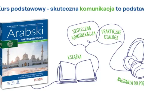 Kurs podstawowy języka arabskiego: książka, nagrania, dialogi i ćwiczenia dla skutecznej komunikacji.