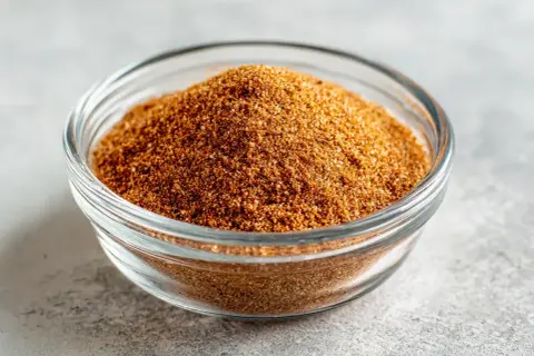 En skål med hemmagjord tacokrydda. Perfekt för ditt nästa tacorecept!