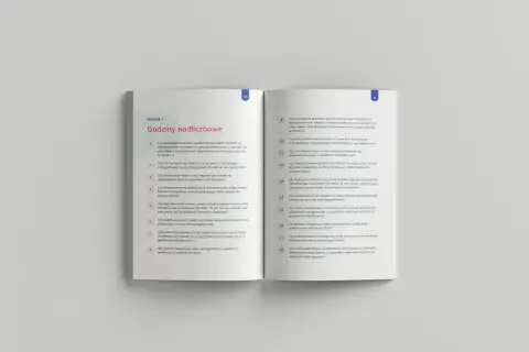 Rozdział o godzinach nadliczbowych. Podstawowy system czasu pracy i jego rozliczenia.