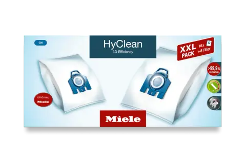 Oryginalne worki do odkurzaczy Miele HyClean XXL. Miele to renomowana firma produkująca wysokiej jakości sprzęt AGD.