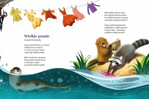 Wielkie pranie bobra, szopa i wydry. Wiersze o porach roku znanych poetów.