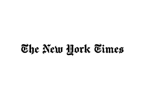 The New York Times logo in its classic gothic nyt font.
