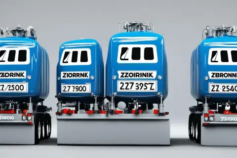 Błękitne cysterny. Jedna z nich ma oznaczenie ZZ/2500, co sugeruje, że zbiornik na gaz 2700 na ile wystarcza, zależy od jego pojemności.