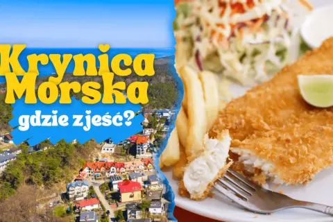 Krynica Morska: zobacz, gdzie zjeść pyszne ryby i frytki, podziwiając widok na miasto i morze.