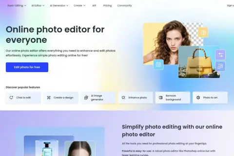 Przerabianie zdjęć AI za darmo na Fotor. Edytuj zdjęcia, usuwaj tło, generuj obrazy i twórz grafiki.