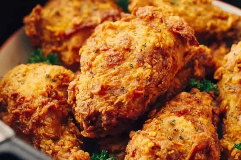 Chrupiący kurczak z airfryer, idealnie przyprawiony i złocisty. Pyszny obiad gotowy w mgnieniu oka!
