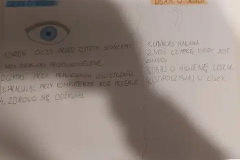 Jak chronić wzrok i słuch - skuteczne plakaty edukacyjne