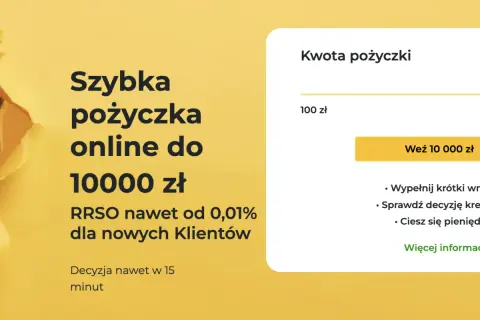 Szybka pożyczka online do 10000 zł. Czy nagroda gwarantowana w pożyczce to zawsze tani gadżet o niskiej wartości? RRSO od 0,01%.