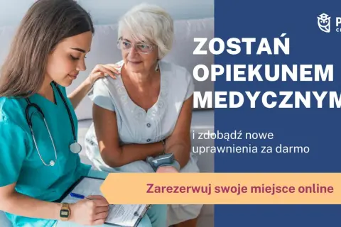 Opiekun medyczny może robić zastrzyki. Dowiedz się więcej o zawodzie i zdobądź nowe uprawnienia za darmo. Zarezerwuj miejsce online.