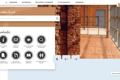 Le site des archives départementales du Tarn propose une recherche intuitive et des accès rapides aux ressources.