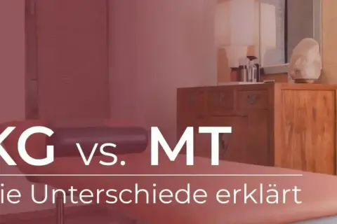 KG vs. MT: Die Unterschiede erklärt. Ein Blick auf die Abgrenzung von manueller Therapie und Physiotherapie in einer Praxis.